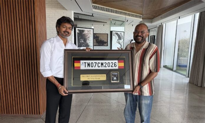 Venkat Prabhu's gift to Chief Minister Vijay