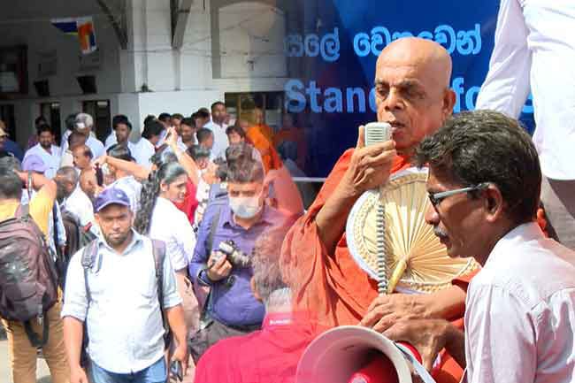protest for suresh salley